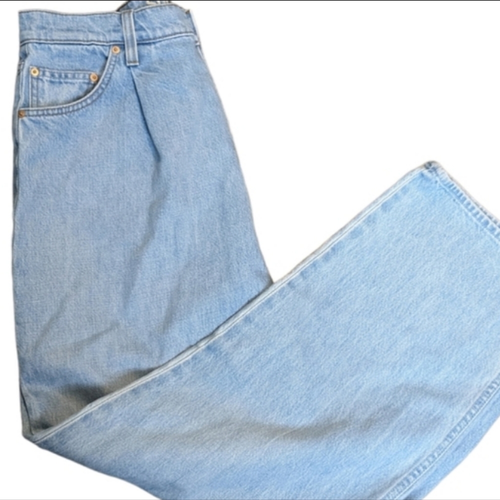 SNACKS/Mothers . Pleated Fun Dip Puddle in Just A Nibble Relaxed Fit...Size 32 - Picture 5 of 12